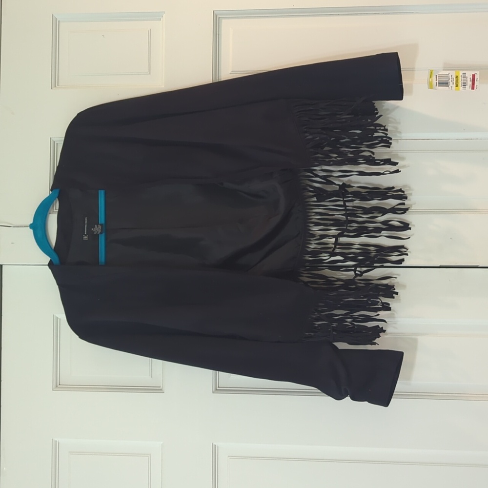 Black Blazer with Fringe
